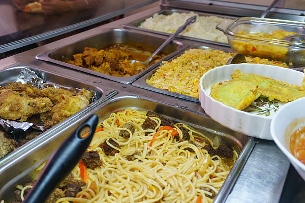 istock Groups of Buffet in the Restaurant. Selective focus 614965584