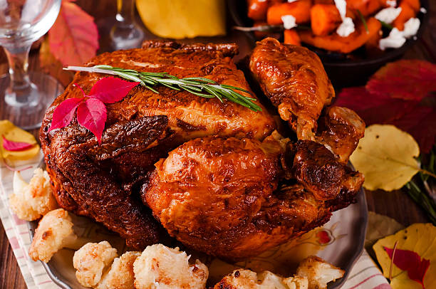 Thanksgiving Dinner with chicken.