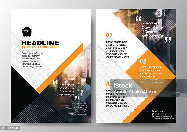 Minimal Poster Brochure Flyer Design Layout Background Vector Template A4 Stock Illustration - Download Image Now
