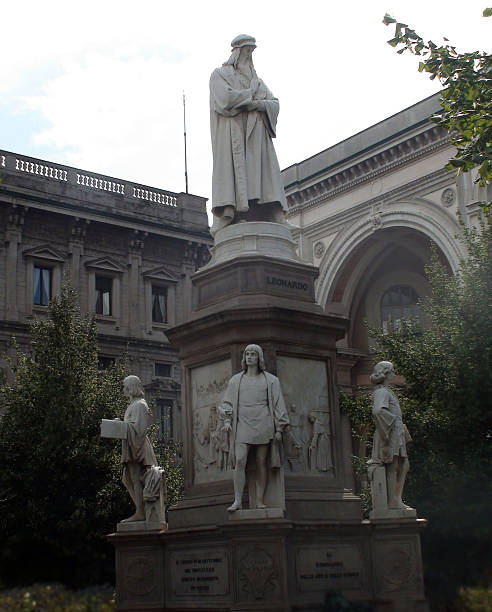 istock Leonardo Da Vinci Monument In Milan.Italy 614976210