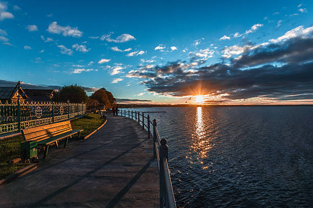 istock seagulls on the sunset embankment 614976380