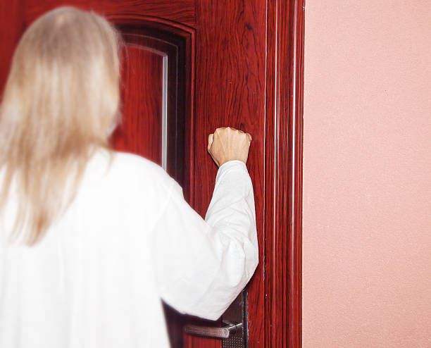 istock I stand at the door and knock 614978340