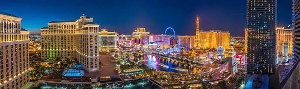 Photo of Aerial view of Las Vegas strip in Nevada