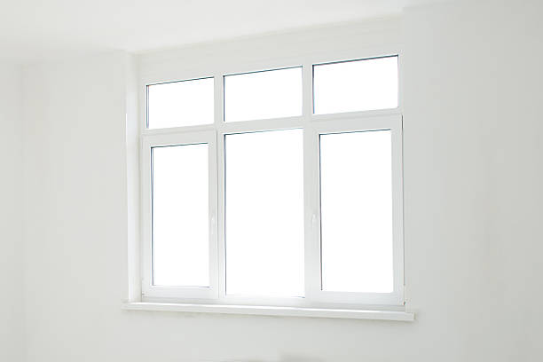 istock Big isolated window in the room 614980850