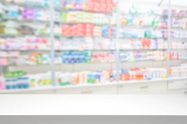 istock Pharmacy drugstore background concept. 614983114