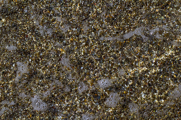 istock Texture background - beach sand under sea water 614987106