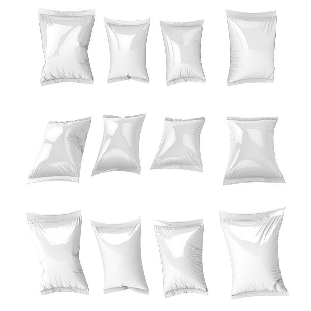 istock White Blank Foil set Food Snack Sachet Bag Packaging 614988586
