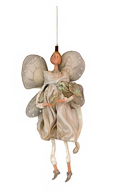istock Fairy  isolated on white. Ney Year and Christmas tree 614992376