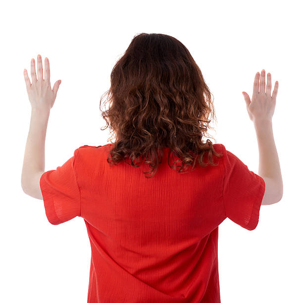 istock Young woman over white isolated background 614996266