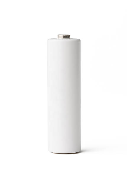Blank battery isolated on white background with clipping path.