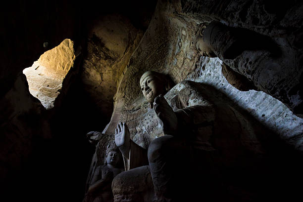 istock Buddha statue at Yungang Grottoes in Datong, China 615072068