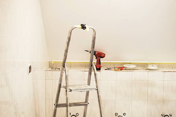 istock metal ladder and other tools 615076826