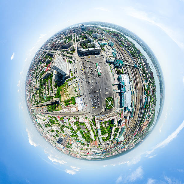 istock Aerial city view. Urban landscape. Copter shot. Panoramic image. 615077540