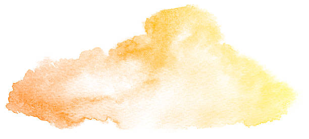 istock Abstract orange watercolor background. 615077890