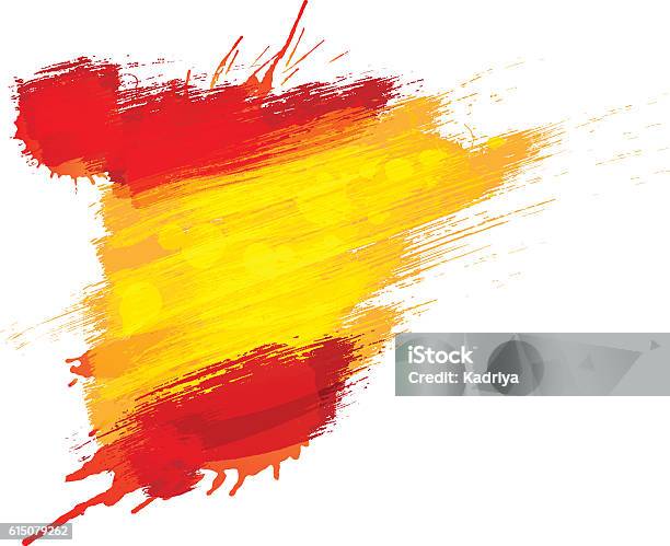 Grunge Karte Von Spanien Mit Spanischer Flagge Stock Vektor Art und mehr Bilder von Spanien - Spanien, Flagge, Kreativität
