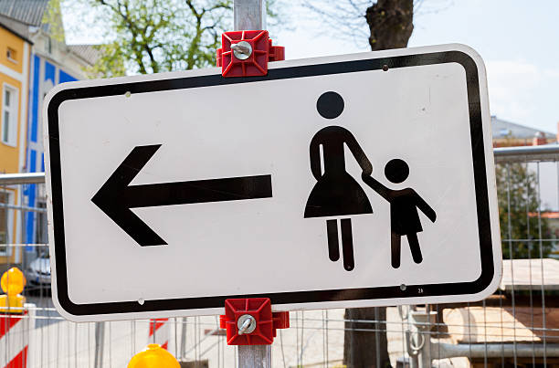 istock Pedestrian please use other side of the street 615080182
