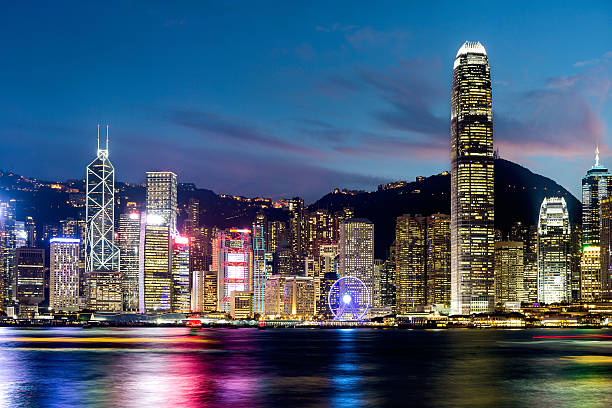 istock Hong Kong Famous Night View 615081784