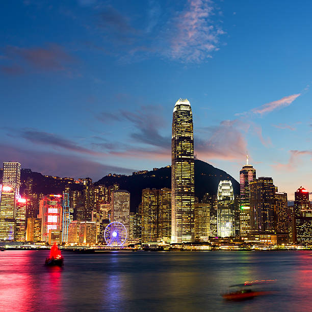 istock Hong Kong Famous Night View 615082452