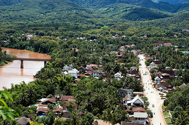 istock Aerial view of Luang Prabang 615085006