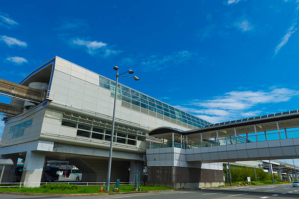 istock Monorail station in osaka airport 615086688