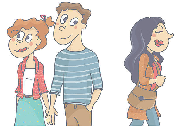 Vector Cartoon Of Man Infidelity Stock Illustration - Download Image Now -  Adult, Boyfriend, Cartoon - iStock