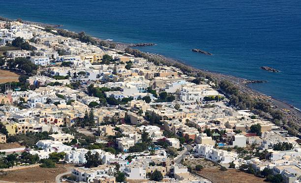 istock Views of Kamari from Ancient Thira, Santorini 615089994