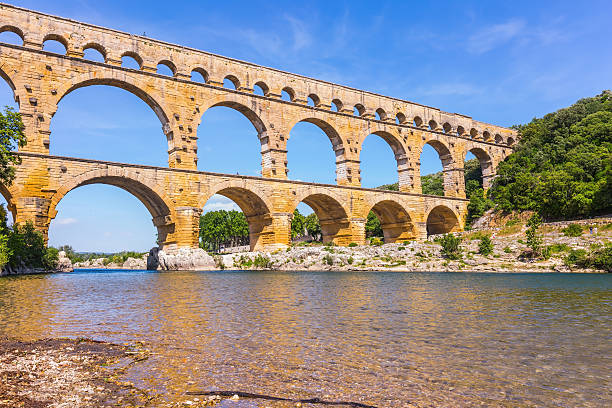 istock Aqueduct Pont du Gardon in Provence 615092912