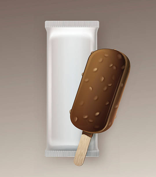 istock Lollipop Ice Cream in Glaze with Nuts on Stick 615095684
