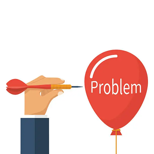 Vector illustration of Problem solving, business concept
