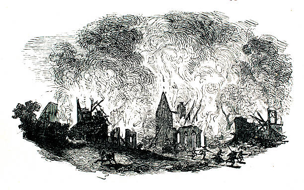 Burning Village in the thirty year war