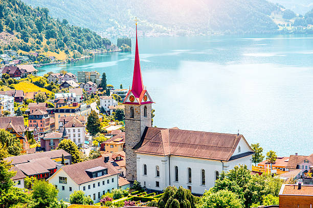 istock Weggis village in Switzerland 615098136
