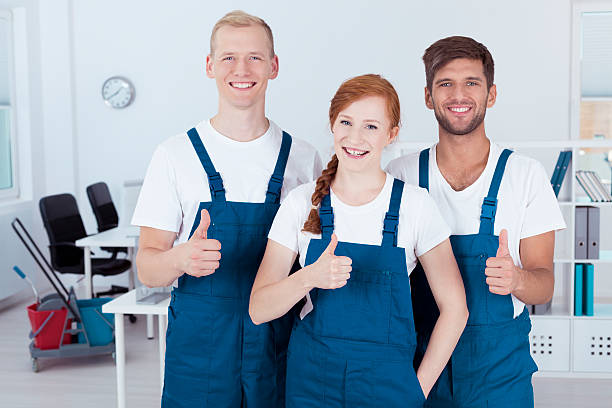 istock Team of professional cleaners 615098412