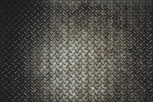 Textura de placa de diamante de acero oxidado photo