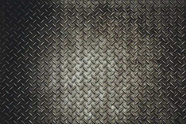 Photo of Rusty steel diamond plate texture