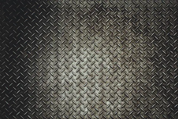 Rusty steel diamond plate texture