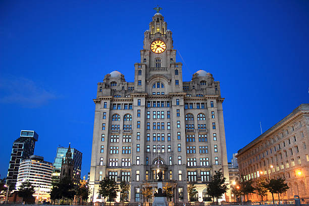 알무데나 간 미흡함 - liverpool royal liver building uk built structure 뉴스 사진 이미지