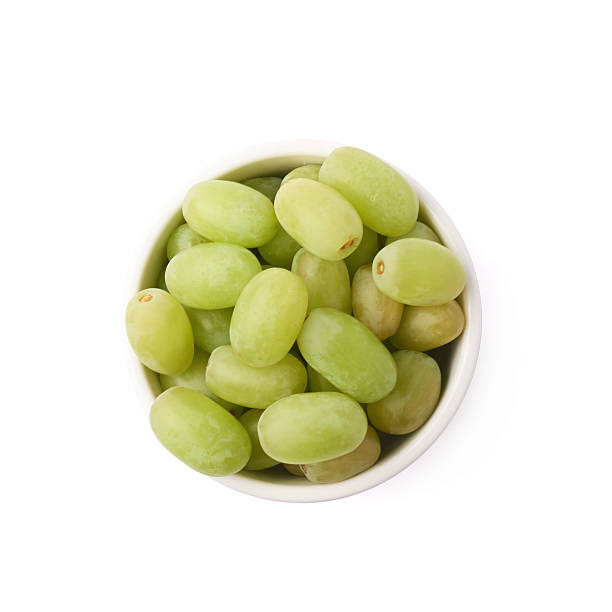 istock White grapes in a ceramic bowl isolated 615102332