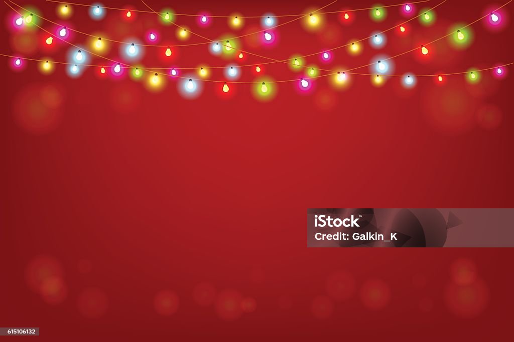 Merry Christmas vector illustration with copy space Merry Christmas and Happy New Year vector illustration with copy space.Abstract background with glowing lights Vacations stock vector