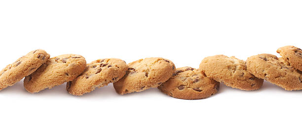 istock Border line of cookies isolated 615106218