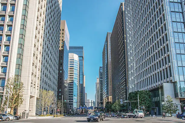 Photo of Scenery of the business district in Tokyo