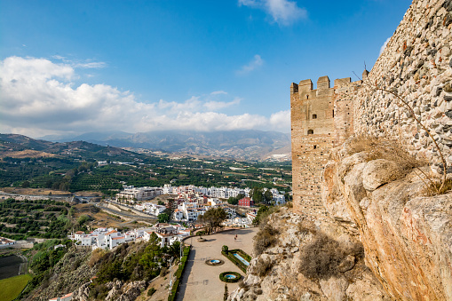 Spectacular view from Salobrena (Salobreña) castle, Spain 
