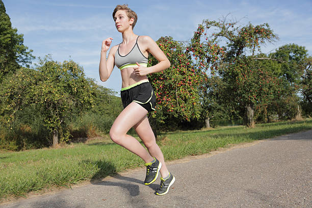 Young Women doing her exercise