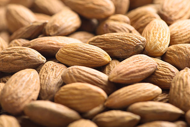 Almonds. stock photo