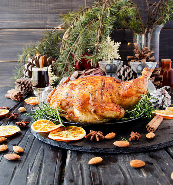 istock Baked chicken for Christmas or New Year 615113762