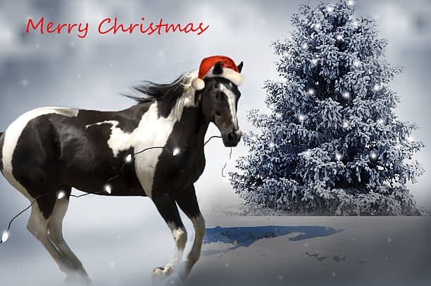 istock Christmas Horse 615115322