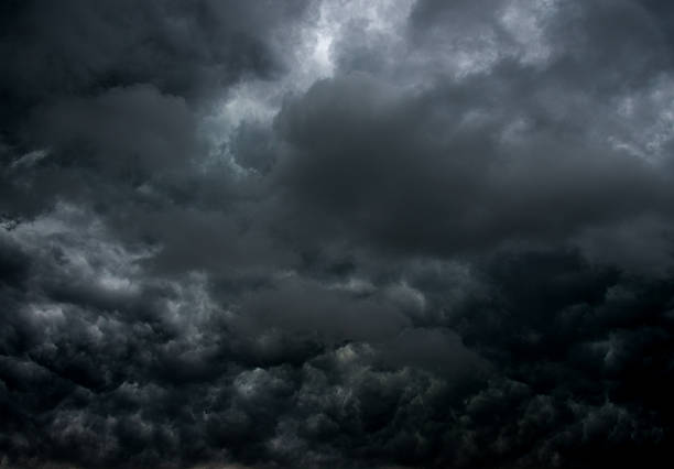 stormy clouds for background - storm cloud storm dramatic sky hurricane imagens e fotografias de stock