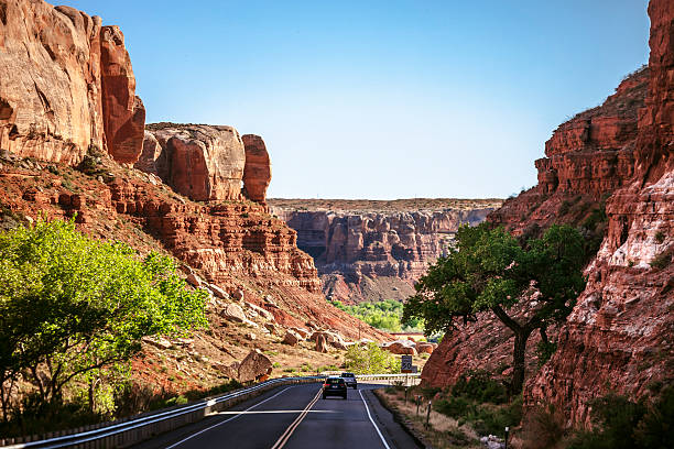 istock On the road through canyons in southern Utah. 615117406