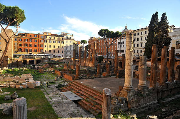 istock Ruins of an ancient forum in Rome 615233888
