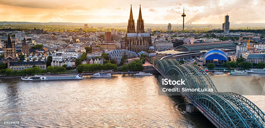 Panorama von Köln  - Lizenzfrei Köln Stock-Foto