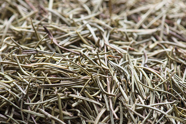 close up of a rosemary background food stock photo